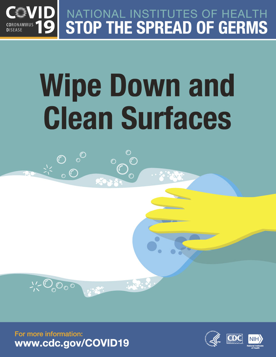 Wipe Down and Clean Surfaces